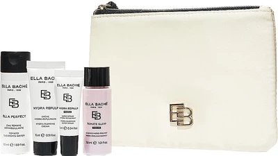 Набор "Увлажнение" - Ella Bache (f/ser/10ml+essensce/30ml + f/cr/15ml + cl/50ml + bag/1pcs) (1393415-22307026)