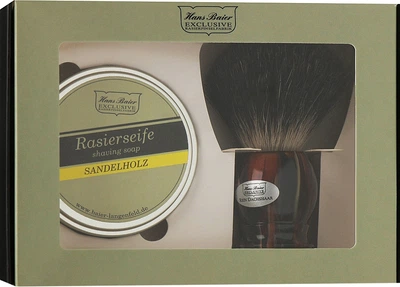 Набір з помазком, 12142-041 - Hans Baier (brush/1pc + soap/1pc + acc.) (775244-11755631)