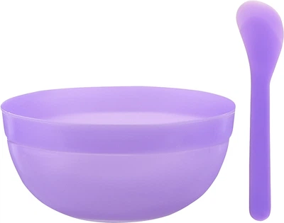 Набір для косметичних продуктів CS097VA, мисочка + лопатка, бузковий - Cosmo Shop (1319503-4892254)