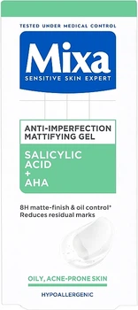 Матуючий гель з саліциловою кислотою та AHA проти недоліків шкіри - Mixa Sensitive Skin Expert