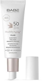 Солнцезащитный флюид SPF 50 с коллагеном и пептидами - Babe Laboratorios Healthy Aging Anti-Age 40ml (1329659-6075995)