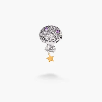Серебряная Брошь Пани-Зирка Amethyst
