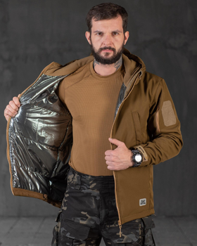 Тактическая зимняя куртка SoftShell Omni-Heat 3XL койот (89667)