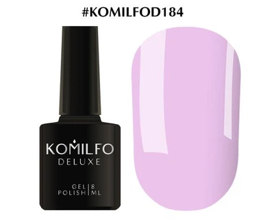 Гель-лак KOMILFO Deluxe Series №D184 (світлий бузково-ліловий) 8 мл