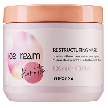 Восстанавливающая маска с кератином Inebrya Ice Cream Keratin Restructuring Mask, 500 мл