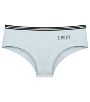 Женские трусы шортики с принтом SPORT - Donella - 1424B2 - S - Светло-бирюзовый