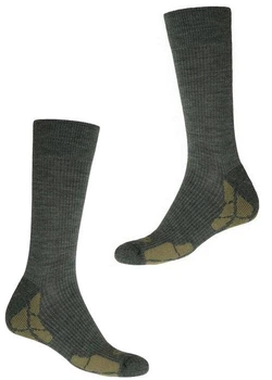 Туристичні термо шкарпетки Sensor Hiking Merino. 43-46р. Шерсть мериноса. Зимові. Хакі. Трекінгові шкарпетки SU42EM.