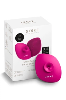 Щетка для лица GESKE Facial Brush 4в1 с держателем magenta