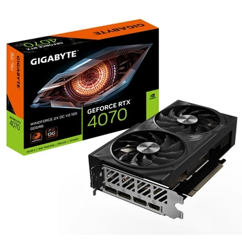 Видеокарта GF RTX 4070 12GB GDDR6 WindForce 2X OC V2 Gigabyte (527039)