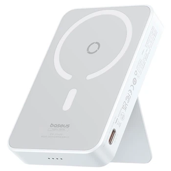 Power Bank Baseus (P10064101223-00) MagPro Magnetic Wireless Fast Charge 20W 5000 mAh портативний бездротовий акумулятор для телефона Білий
