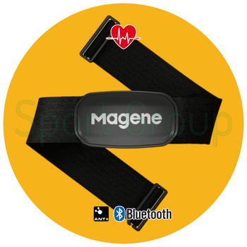 Нагрудный датчик пульса для спорта Magene, пульсометр с Bluetooth BLE 4.0 та ANT+ для Garmin | Polar | Bryton | Wahoo | Lezyne | Apple Watch H303