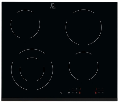 Electrolux Варильна поверхня електрична склокерамічна, 60см, чорний