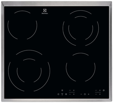 Electrolux Варильна поверхня електрична склокерамічна, 60см, чорний EHF6342XOK