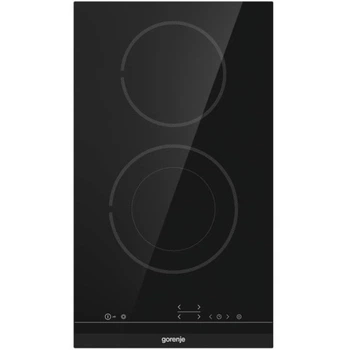 Варильна поверхня Gorenje електрична склокерамічна, 30см, Доміно, чорний