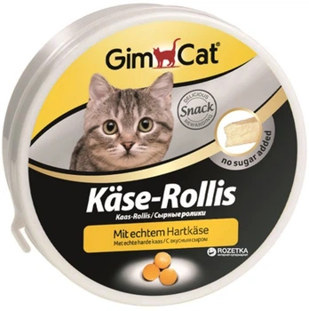 Gimpet: витамины kase-rollis 100шт, сырные шарики для кошек (4002064409443)