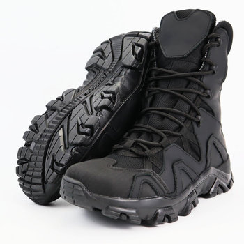 Берцы зимние кожаные OKSY TACTICAL утеплитель GORE·TEX Black 42 размер арт. 070107b-goretex-42