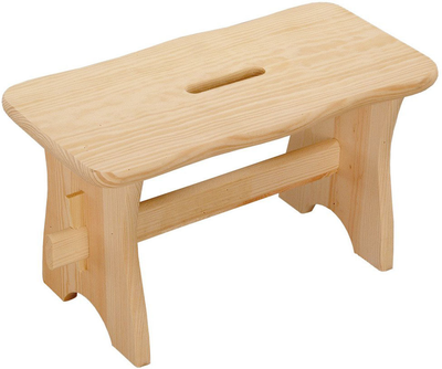 Taboret Kesper drewniany 21 x 21 x 38.5 cm Beżowy (4000270695759)