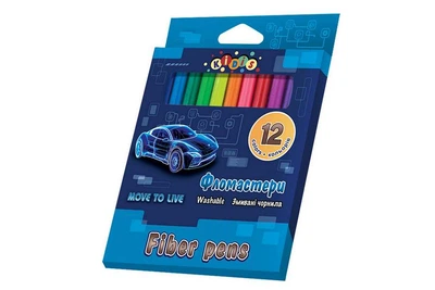 Фломастери 12 кольорів в картонній коробці Move to Live