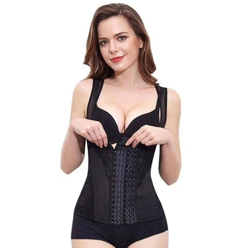 Женский корсет для утяжки талии на бретельках Perfect XXXXXXL Чёрный