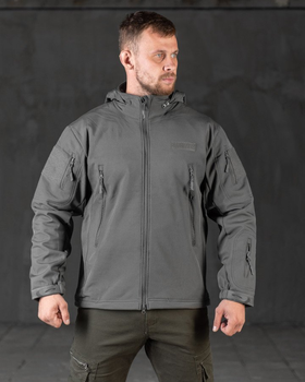 Тактична куртка soft shell mc grey L