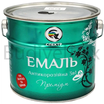Емаль антикорозійна Спектр Преміум 3в1 2,5 кг чорна
