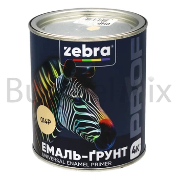 Емаль-ґрунт алкідна ZEBRA PROF 014Р 0,8 кг бежева