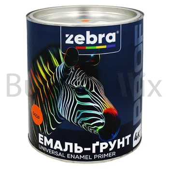 Емаль-ґрунт алкідна ZEBRA PROF 060Р 2,5 кг помаранчева