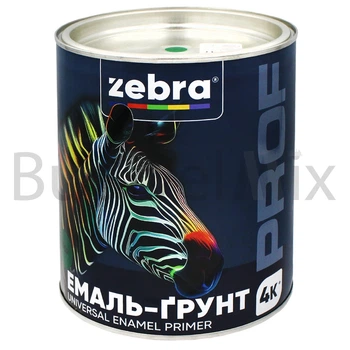 Емаль-ґрунт алкідна ZEBRA PROF 036Р 2,5 кг зелена