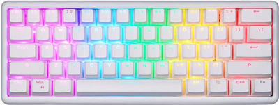 Клавіатура Wireless Motospeed SK66 Gateron Red Hot Swap White (mtsk66wmr)
