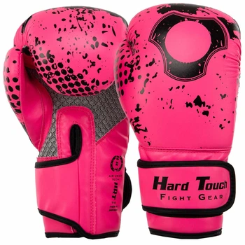 Рукавички боксерські дитячі на липучці Hard Touch Boxing 8468 розмір 4 унції Pink-Black