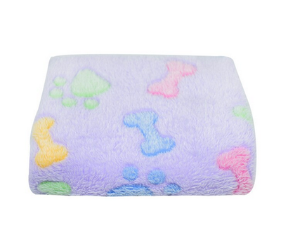Плед для тварин Soft Flannel Fleece Dog Blanket Bone 50х75 см Фіолетовий