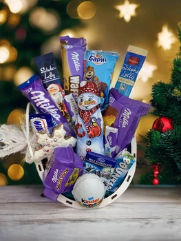 Новогодний подарочный набор Milka Flower S на святого Николая, Рождество, Новый год