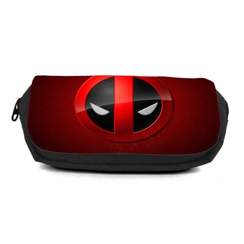 Школьный пенал Дедпул органайзер универсальный (deadpool - 007- black) черный