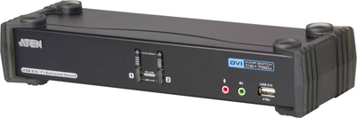 KVM-перемикач ATEN CubiQ USB 2.0 DVI Dual Link Black (CS1782A)