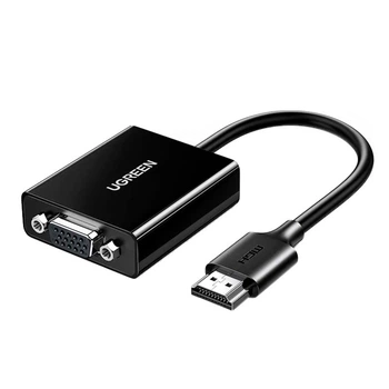 HDMI-VGA перехідник UGREEN для мультимедіа, чорний