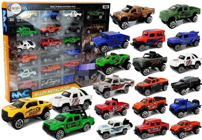 Zestaw samochodzików Leantoys Jeep 20 szt (5905214976798)