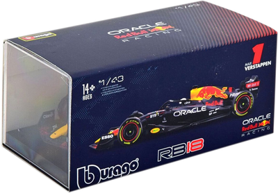 Металева модель автомобіля Bburago Formula Red Bull RB18 2022 Verstappen 1:43 (4893993380626)