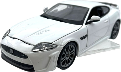 Металева модель автомобіля Bburago Jaguar XKR-S 1:24 Біла (4893993002696)