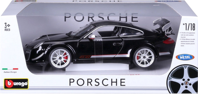 Metalowy model samochodu Bburago Porsche GT3 RS 4.0 1:18 Czarny (4893993002672)