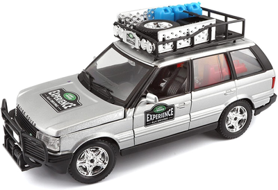 Metalowy model samochodu BBurago Range Rover 1:24 Srebrzysty (4893993220618)