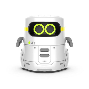 Интерактивный робот AT-Robot с сенсорным управлением и обучающими карточками на украинском белый
