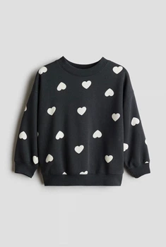 Світшот утеплення на дівчинку H&M 98-104 см чорний