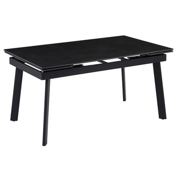 Дизайнерський розкладний обідній стіл Just Relax “Palermo DARK GRAPHITE” min150x90 max210х90 з Керамічною Темно-сірою поверхнею