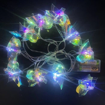 Гірлянда світлодіодна "Foil" Магічно-новорічна R96310 2м 10led (2AA)