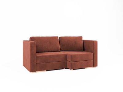Маленький диван Sita two long Velor C Rose 205x110 см