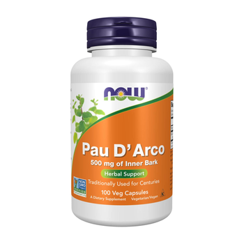 Д'арко Now Foods Кора мурашиного дерева Now Foods Pau D'Arco 500 мг 100 капсул