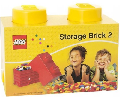 Pudełko do przechowywania klocków konstrukcyjnych LEGO Storage Brick 2 Żółte (5004891)