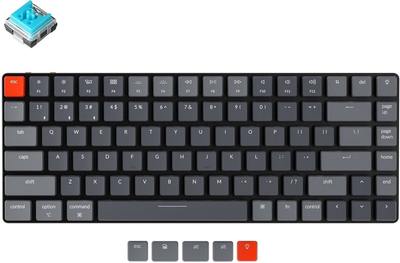 Клавиатура Keychron K3 84 Key Low Profile Hot-Swap Optical RGB Blue (K3E2_KEYCHRON)