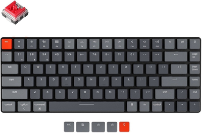 Клавиатура Keychron K3 84 Key Low Profile Hot-Swap Optical RGB Red (K3E1_KEYCHRON)