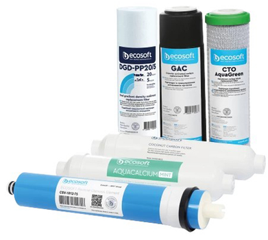 Комплект картриджів Ecosoft P'URE  AquaCalcium Mint (12 місяців) CHV6PUREMAC